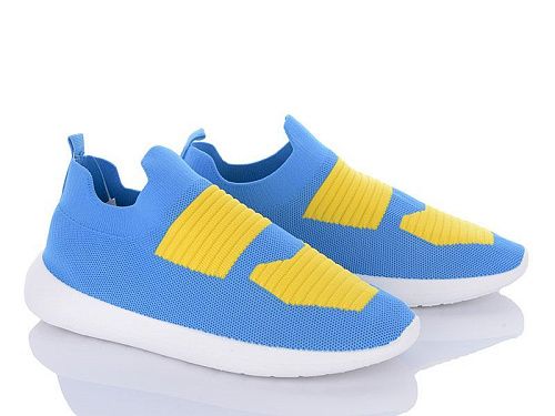 Кроссовки Wonex 4-481 blue-yellow в магазине Фонтан Обуви
