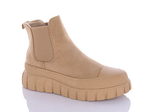 Ботинки Qq Shoes JP beige в магазине Фонтан Обуви