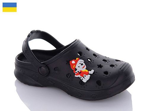 Кроксы Verta Верта Д крокси чорний в магазине Фонтан Обуви