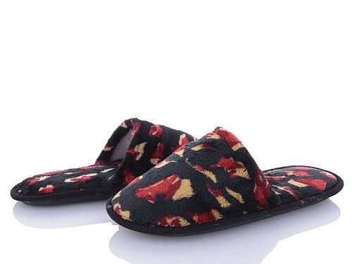 Тапочки Jumay Капці чорний-червоний в магазине Фонтан Обуви