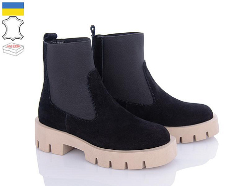 Viscala2 27917 VL чорний-бежевий демі в магазине Фонтан Обуви