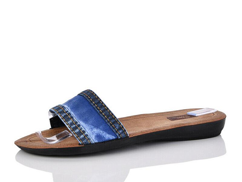 Шлепанцы Gurkem 0004-6 синій в магазине Фонтан Обуви