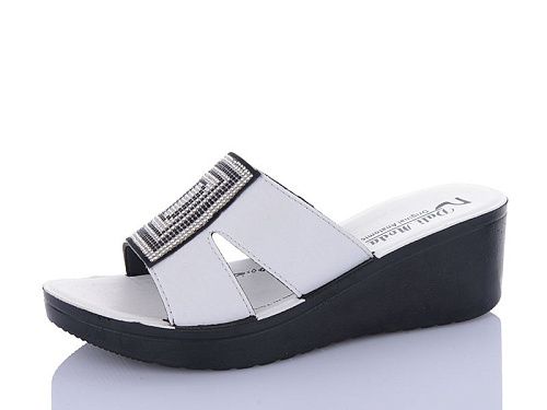 Шлепанцы Sali One 0970A білий в магазине Фонтан Обуви