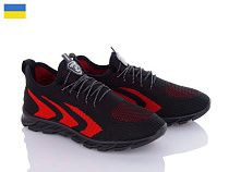 Кроссовки Kredo Кредо 23-35-1 чорн-червоні в магазине Фонтан Обуви