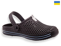 Кроксы Rai Shoes M206 чорний в магазине Фонтан Обуви