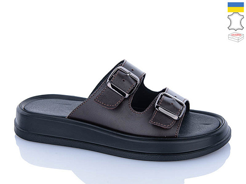 Шлепанцы Sali 91 шоколад к чор-п. в магазине Фонтан Обуви