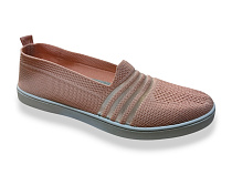 Слипоны Rai Shoes F07-026 персиковий в магазине Фонтан Обуви