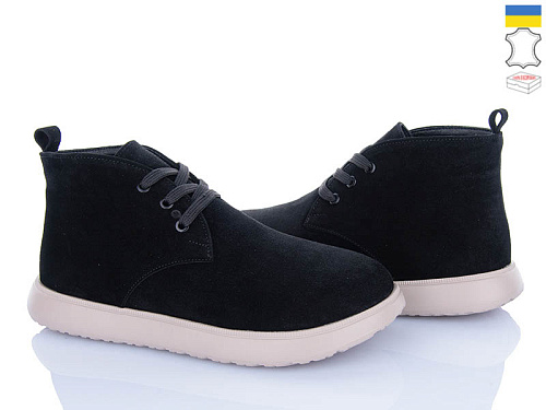 Ботинки A.N.I.One 7001-79 чорний замш в магазине Фонтан Обуви