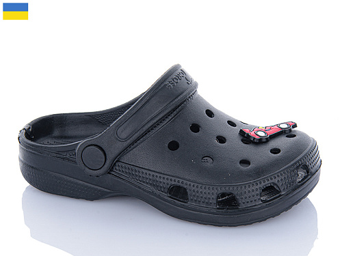 Кроксы Inblu 017 чорний в магазине Фонтан Обуви