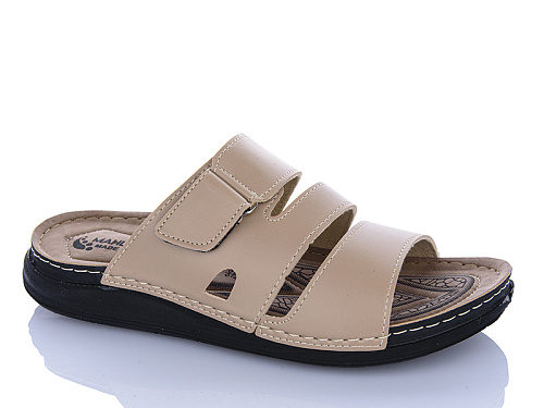 Шлепанцы Oskar 01-46 бежевий в магазине Фонтан Обуви