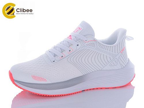 Кроссовки Clibee-Apawwa AB179 whie-peach в магазине Фонтан Обуви