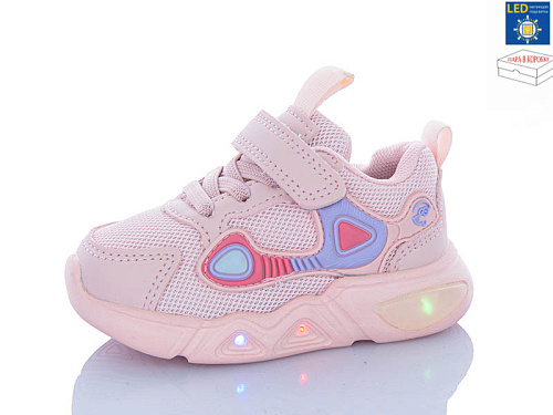 Кроссовки Apawwa LA1164-2 pink LED в магазине Фонтан Обуви