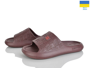 Шлепанцы Rai Shoes E144 шоколад в магазине Фонтан Обуви