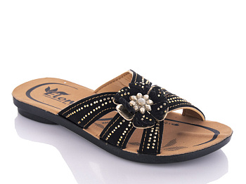 Шлепанцы Demur K26-Elena 1 black (30-35) в магазине Фонтан Обуви