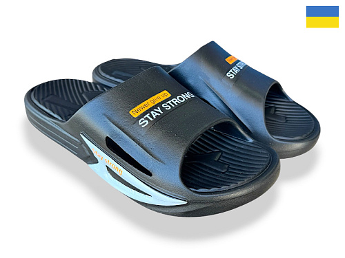 Шлепанцы Rai Shoes M243 чорний в магазине Фонтан Обуви