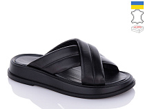 Шлепанцы Garti 0112 чорний шкіра-old-1 в магазине Фонтан Обуви