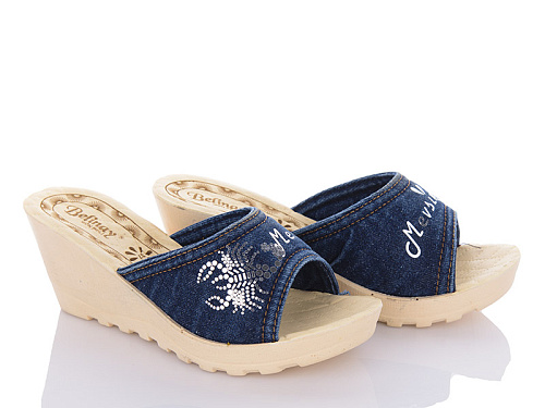 Шлепанцы Gurkem WD282 синій в магазине Фонтан Обуви