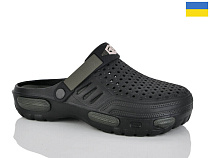Кроксы Demur CM118 чорний-хакі в магазине Фонтан Обуви