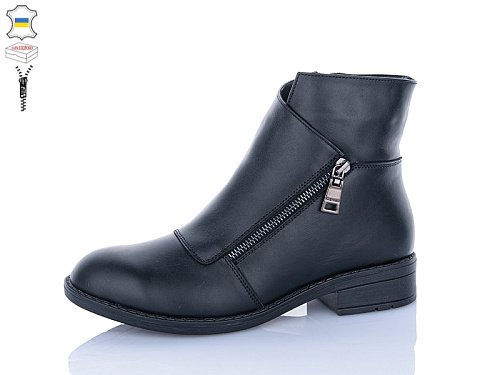 Ботинки Qq Панда 922 чорний в магазине Фонтан Обуви