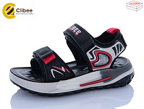 Босоножки Clibee-Apawwa ZB2310-1 black-red в магазине Фонтан Обуви