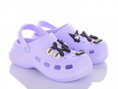 Кроксы No Brand 8513-1 purple в магазине Фонтан Обуви