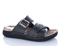 Шлепанцы Oskar 01-13 чорний в магазине Фонтан Обуви