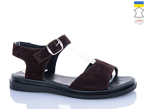 Босоножки Garti 140 коричневий замш в магазине Фонтан Обуви