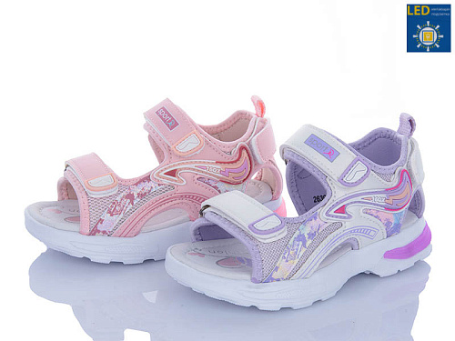 Босоножки Poni Kids 2630-3D mix LED в магазине Фонтан Обуви