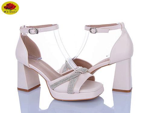 Босоножки Meideli L256-3 l.beige в магазине Фонтан Обуви