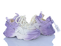 Кроссовки Clibee AD606-1 white-purple в магазине Фонтан Обуви
