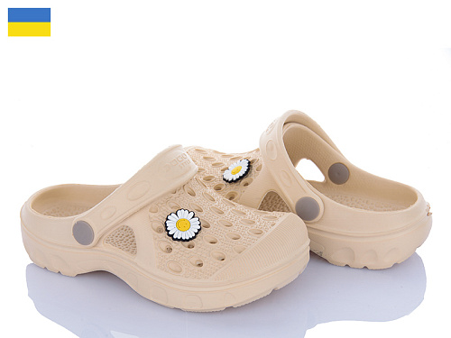 Кроксы Golden Lion 327 св.бежевий в магазине Фонтан Обуви