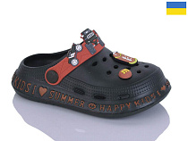 Кроксы Malibu 6005 хакі оранж в магазине Фонтан Обуви