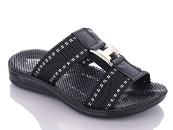Шлепанцы Malibu H black-white (24-29) в магазине Фонтан Обуви