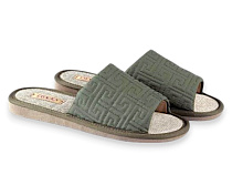 Тапочки Rai Shoes TS02 хакі в магазине Фонтан Обуви