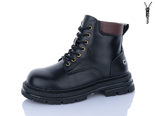 Ботинки Aba 25-36 black в магазине Фонтан Обуви