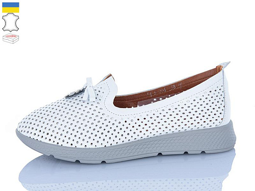 Туфли Sali 006-1 білий сір-п. в магазине Фонтан Обуви