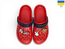 Кроксы Rai Shoes 009 червоний в магазине Фонтан Обуви