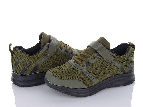 Кроссовки No Brand 2602-3 green-black в магазине Фонтан Обуви