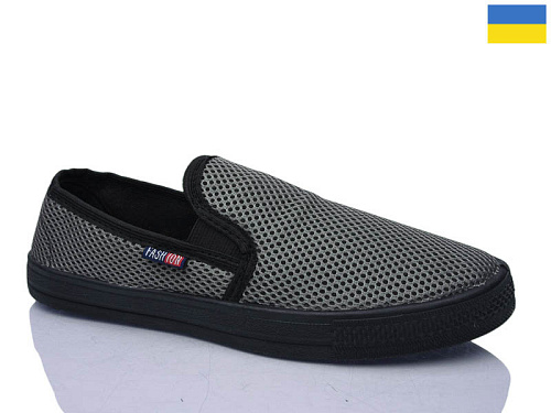 Слипоны Demur 6-042 сірий в магазине Фонтан Обуви