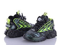 Кроссовки Леопард G14-2 black-green в магазине Фонтан Обуви