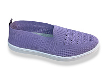 Слипоны Rai Shoes F06-024 бузковий в магазине Фонтан Обуви