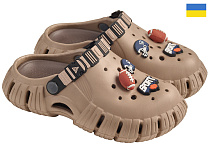 Кроксы Rai Shoes DS770 бежевий в магазине Фонтан Обуви