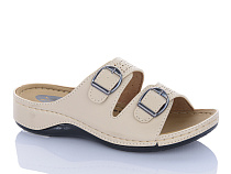 Шлепанцы Sali One 8520 бежевий в магазине Фонтан Обуви