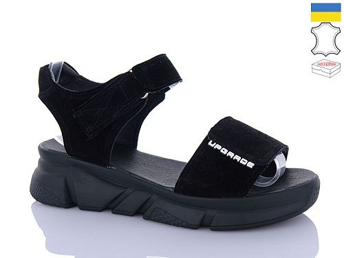 Босоножки Sali 1706-1 чорний з чор-п. в магазине Фонтан Обуви