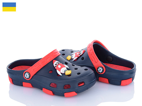 Кроксы Inblu F401 синій-червоний в магазине Фонтан Обуви