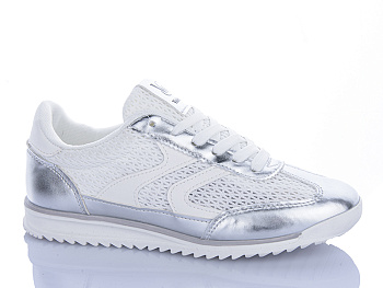 Кроссовки Violeta 2028-1 white-silver в магазине Фонтан Обуви