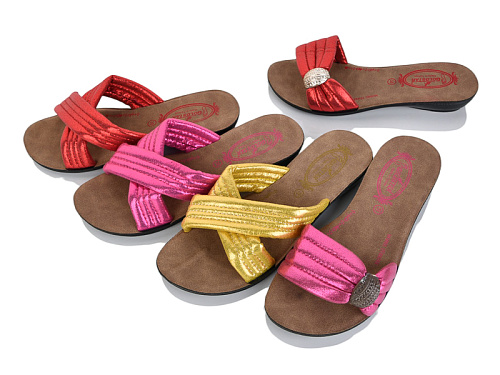 Шлепанцы Demur N001-1 mix в магазине Фонтан Обуви