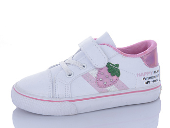 Кеды Comfort-Baby 80230 біл-рожевий (25-30) в магазине Фонтан Обуви