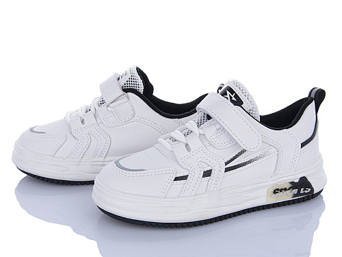 Кроссовки Comfort-Baby 81-1 чор-білий (25-30) в магазине Фонтан Обуви