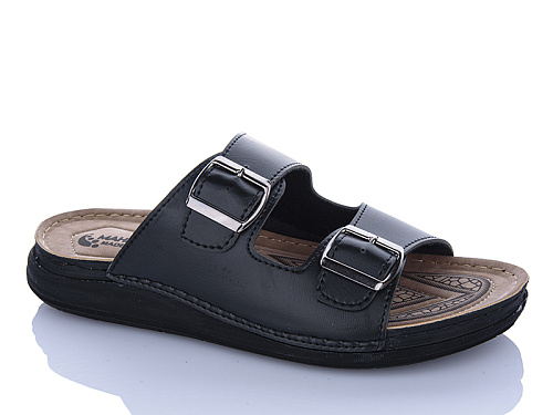 Шлепанцы Oskar 01-42 чорний в магазине Фонтан Обуви